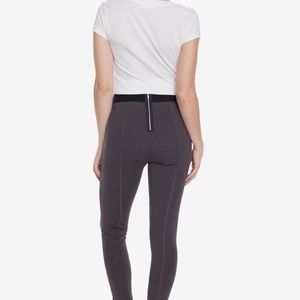 NOIR Chole Back Zip Ponte Pant SMALL